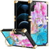 TPU Luxury Shiny Flower Fashion Case with Kickstand for Samsung Galaxy S22