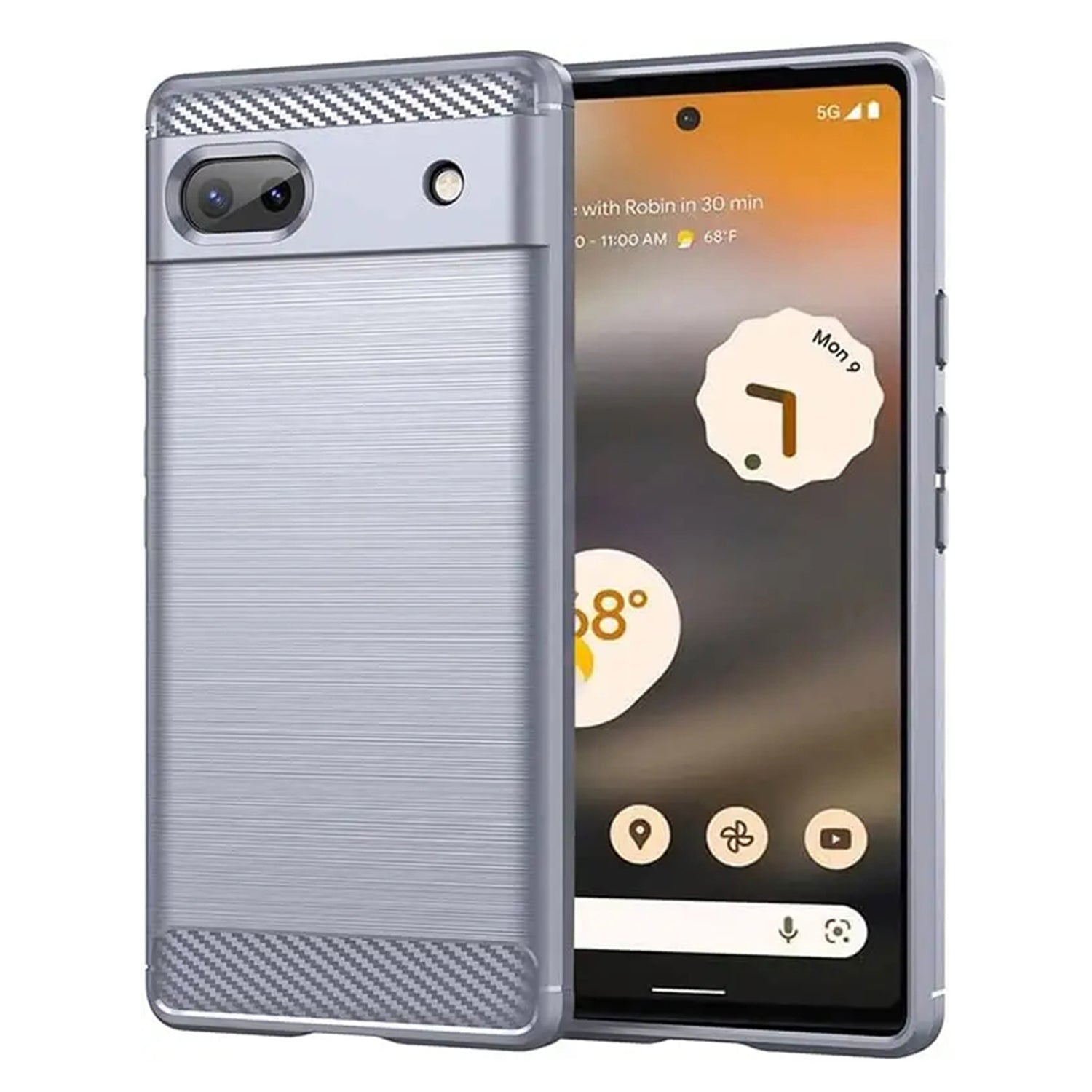 Google Pixel 6A Brushed carbon fiber inner layer TPU material drop-resistant protective case