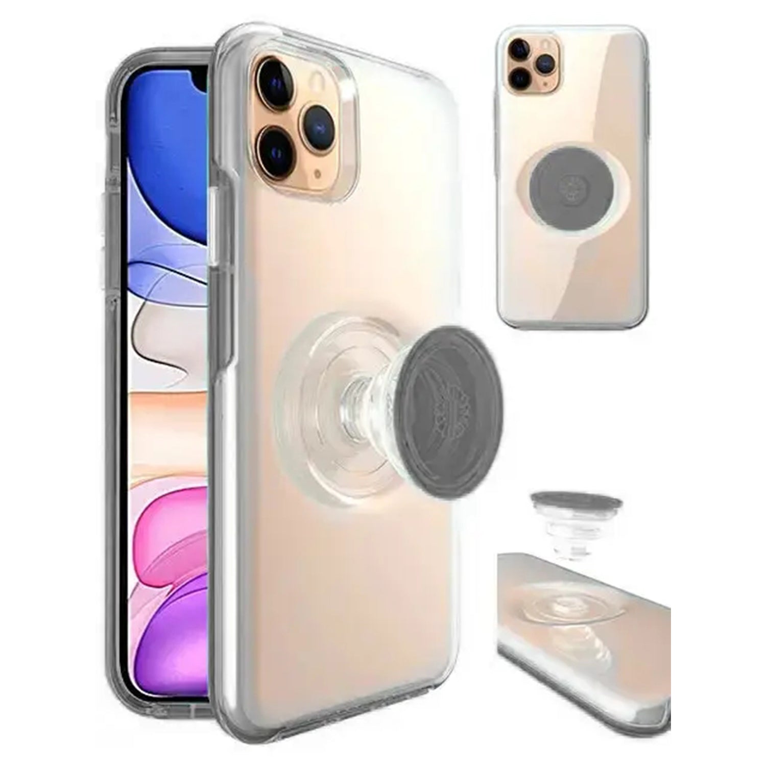 iPhone 11 Pro (5.8") Clear Case with Soft TPU Hands-Free Kickstand