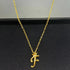 A Dozen of Gold Diamond 26 Alphabet Necklace