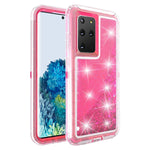 Galaxy S20 Plus Transparent Floating Glitter Heavy Duty Case