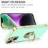 iPhone 14 Fashion Ring Magnetic GPS car mount Phone Holder Case