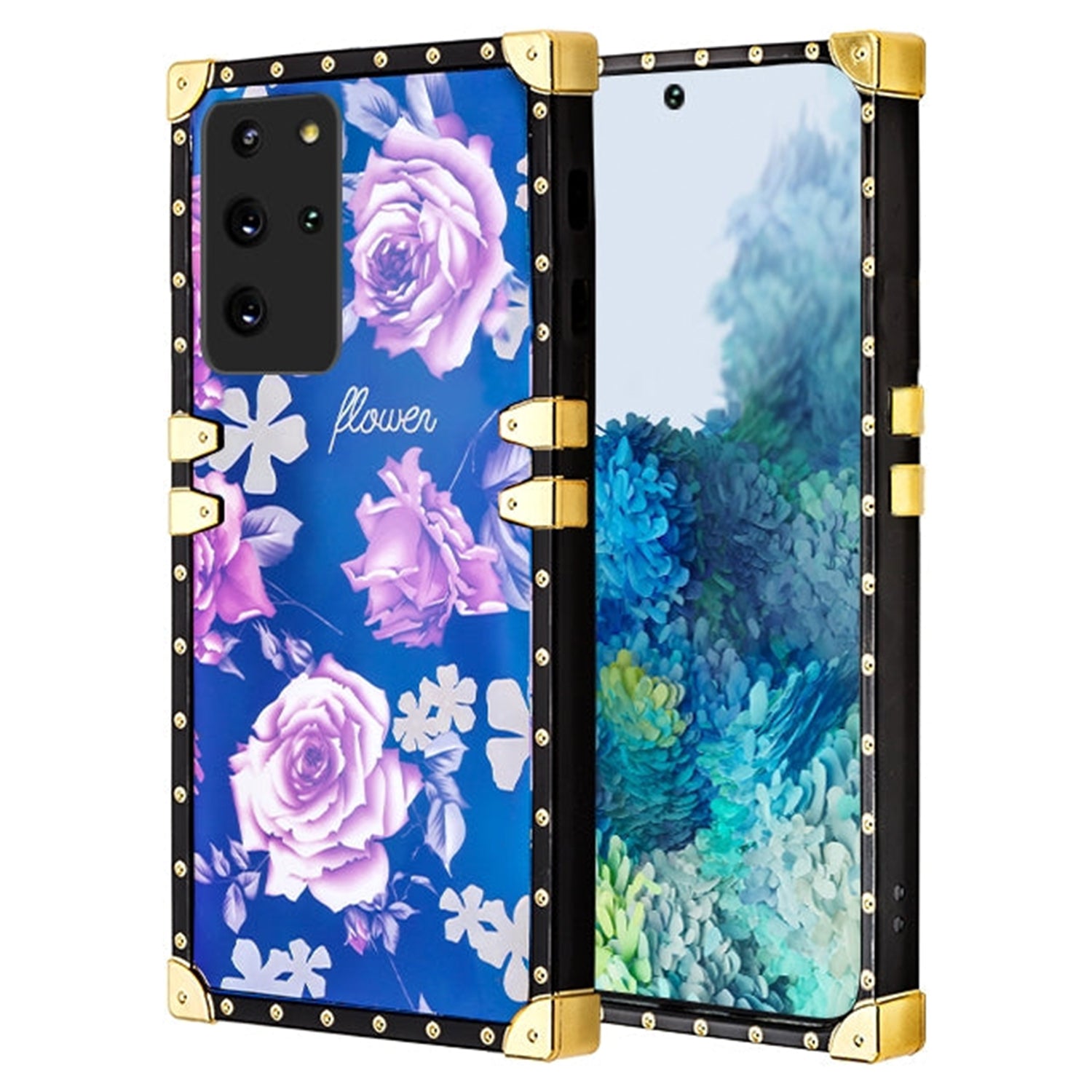 TPU Blue Light Effect Luxury Small Rose Fashion Case for Samsung Galaxy S20 Plus