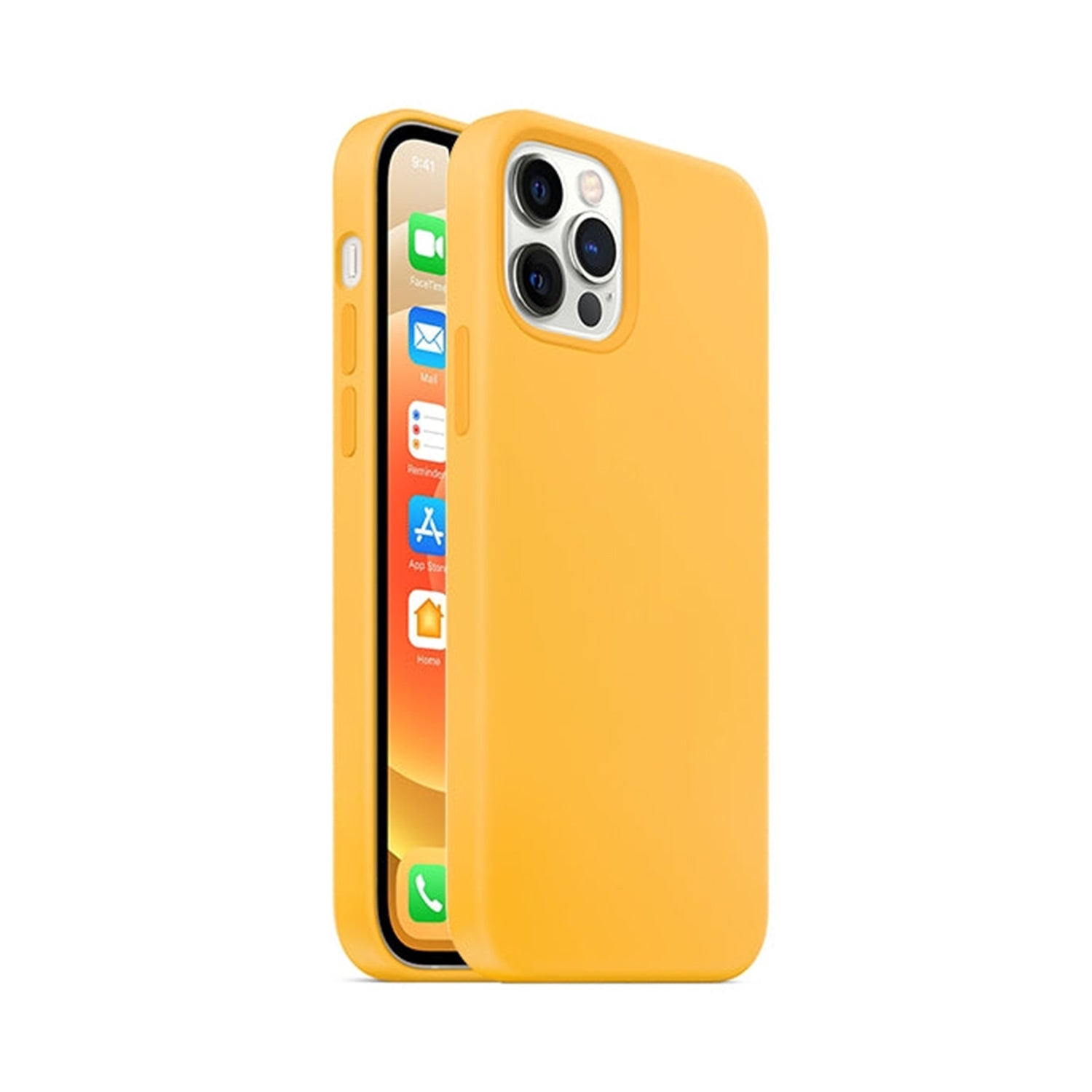 iPhone 15 Pro (6.1'')Colorful Liquid Silicone Gel Rubber Case