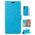 Real Plain Leather Wallet Case for Samsung Note 10