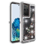 Galaxy S20 Plus Transparent Floating Glitter Heavy Duty Case