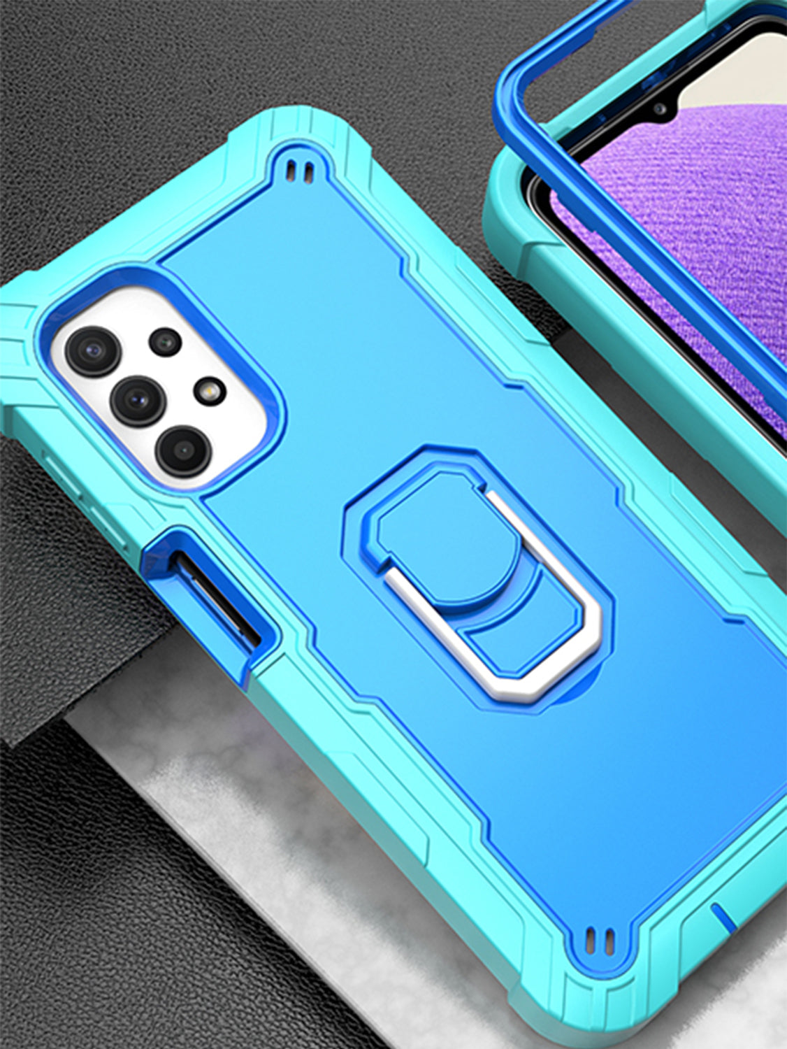 Full azimuth protection hardware bracket silicone case for Samsung Galaxy A32(5G) Case