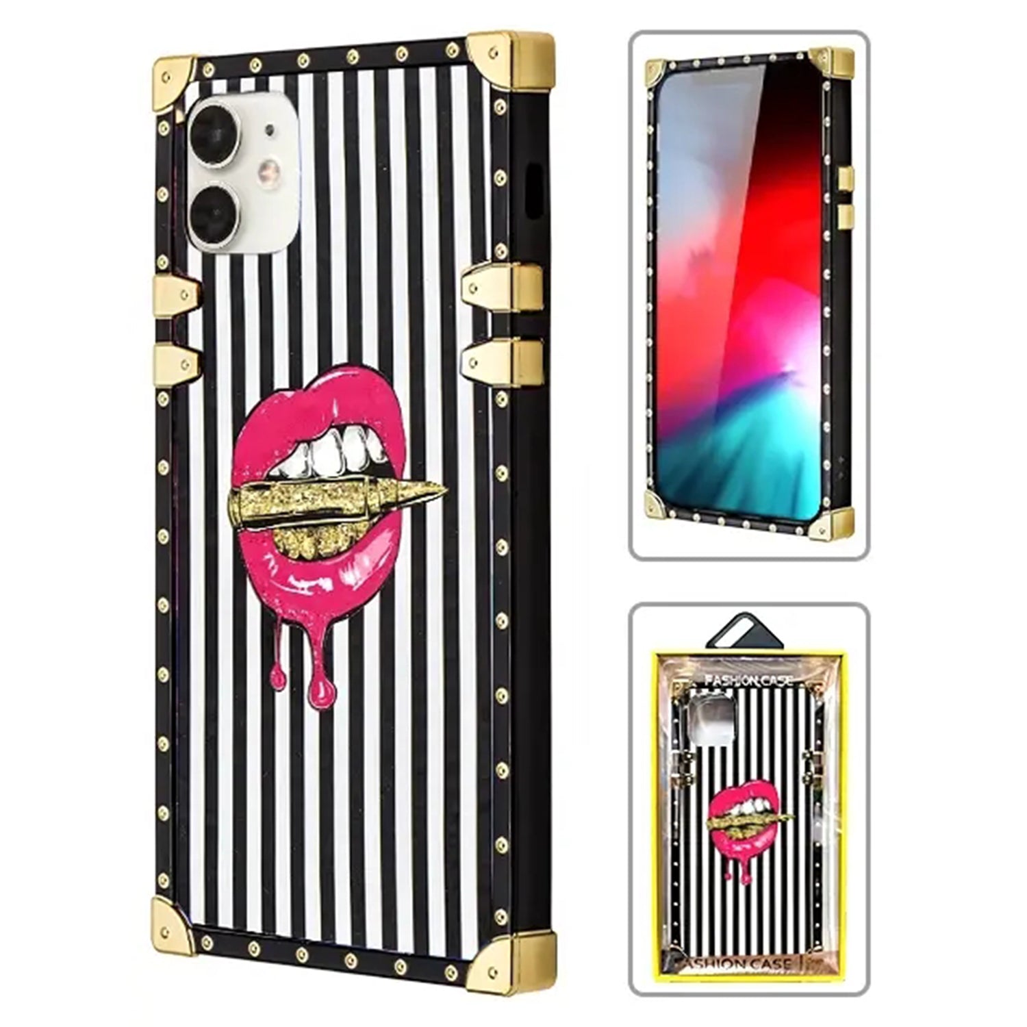 TPU Luxury Plantain Leaves Fashion Case for iPhone 12 Mini (5.4")