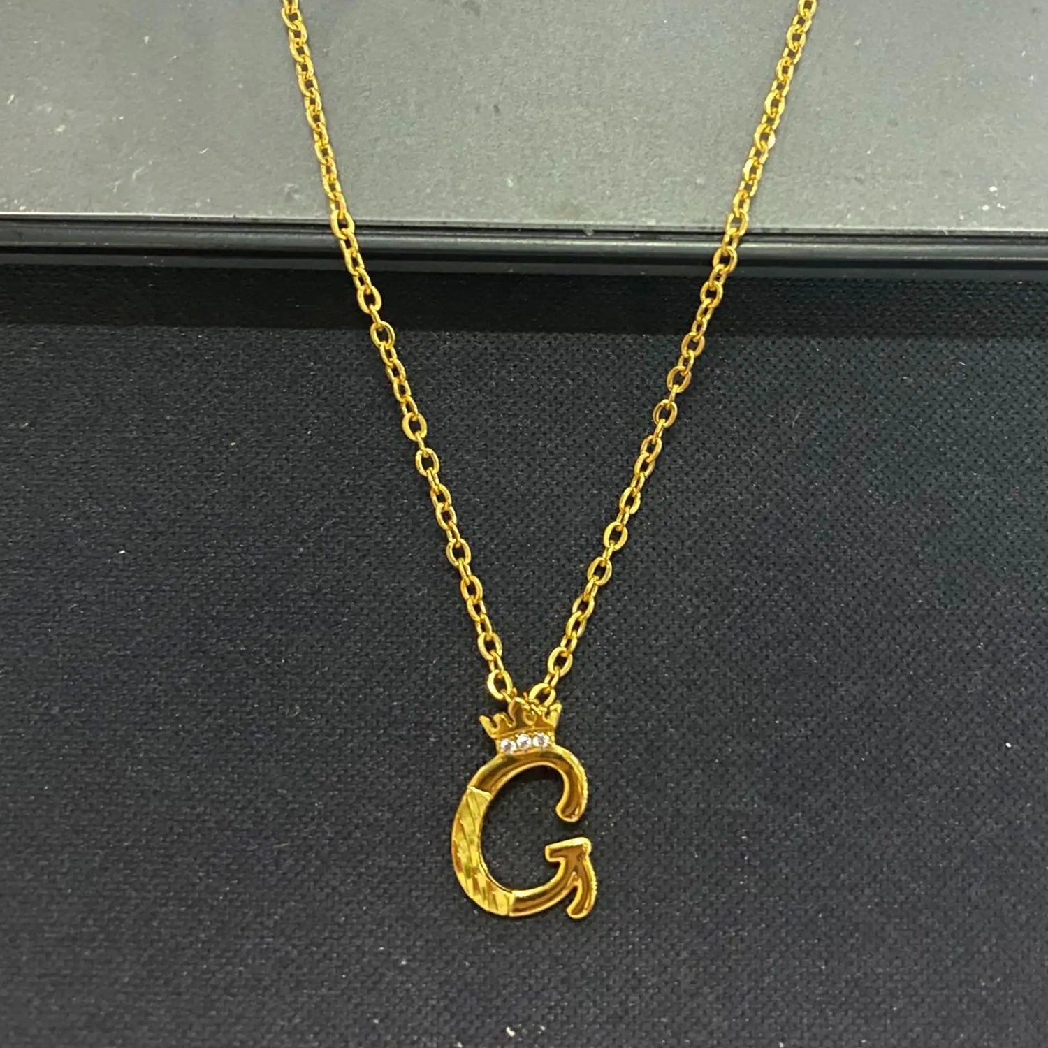 A Dozen of Gold Diamond 26 Alphabet Necklace