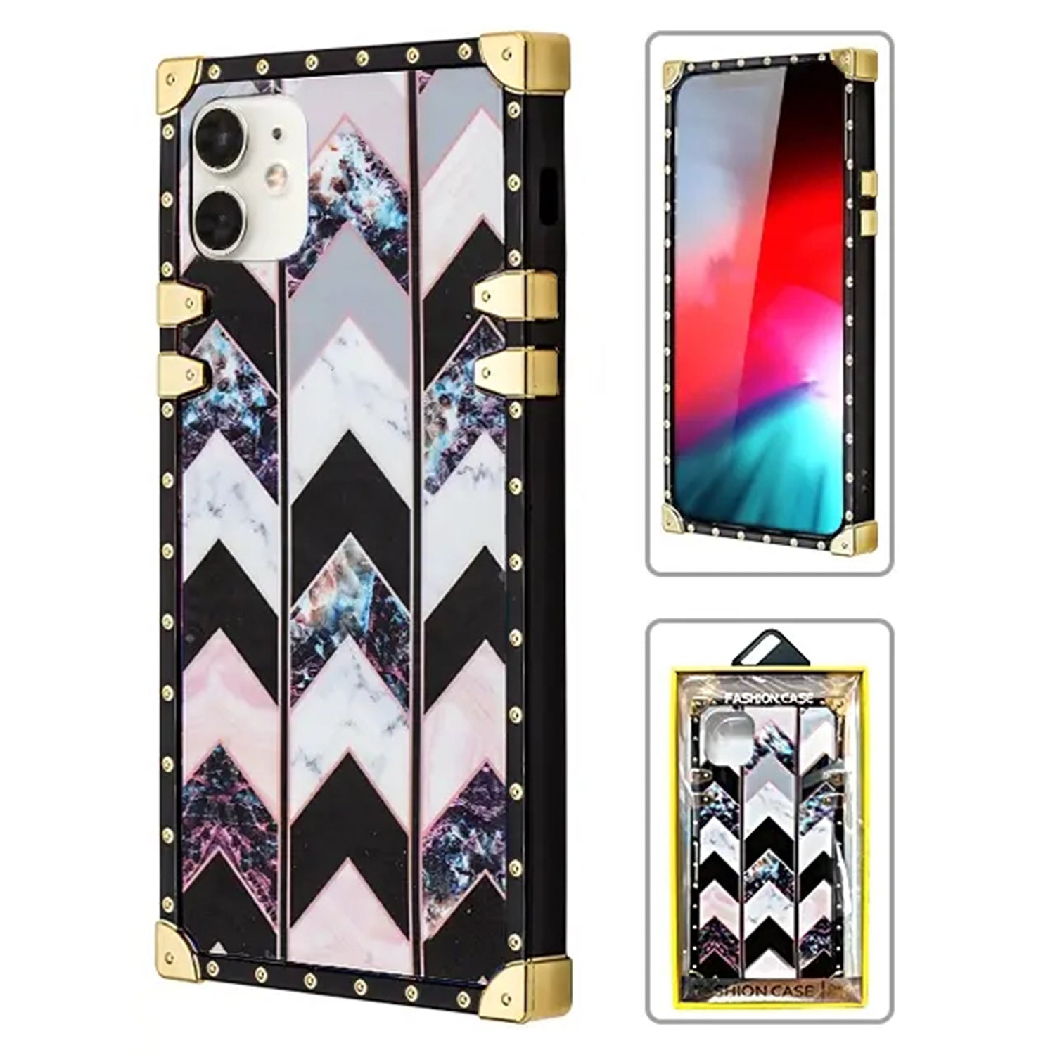 TPU Luxury Plantain Leaves Fashion Case for iPhone 12 Mini (5.4")