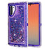 Transparent Floating Glitter Heavy Duty Case Compatible with Samsung Galaxy Note 10