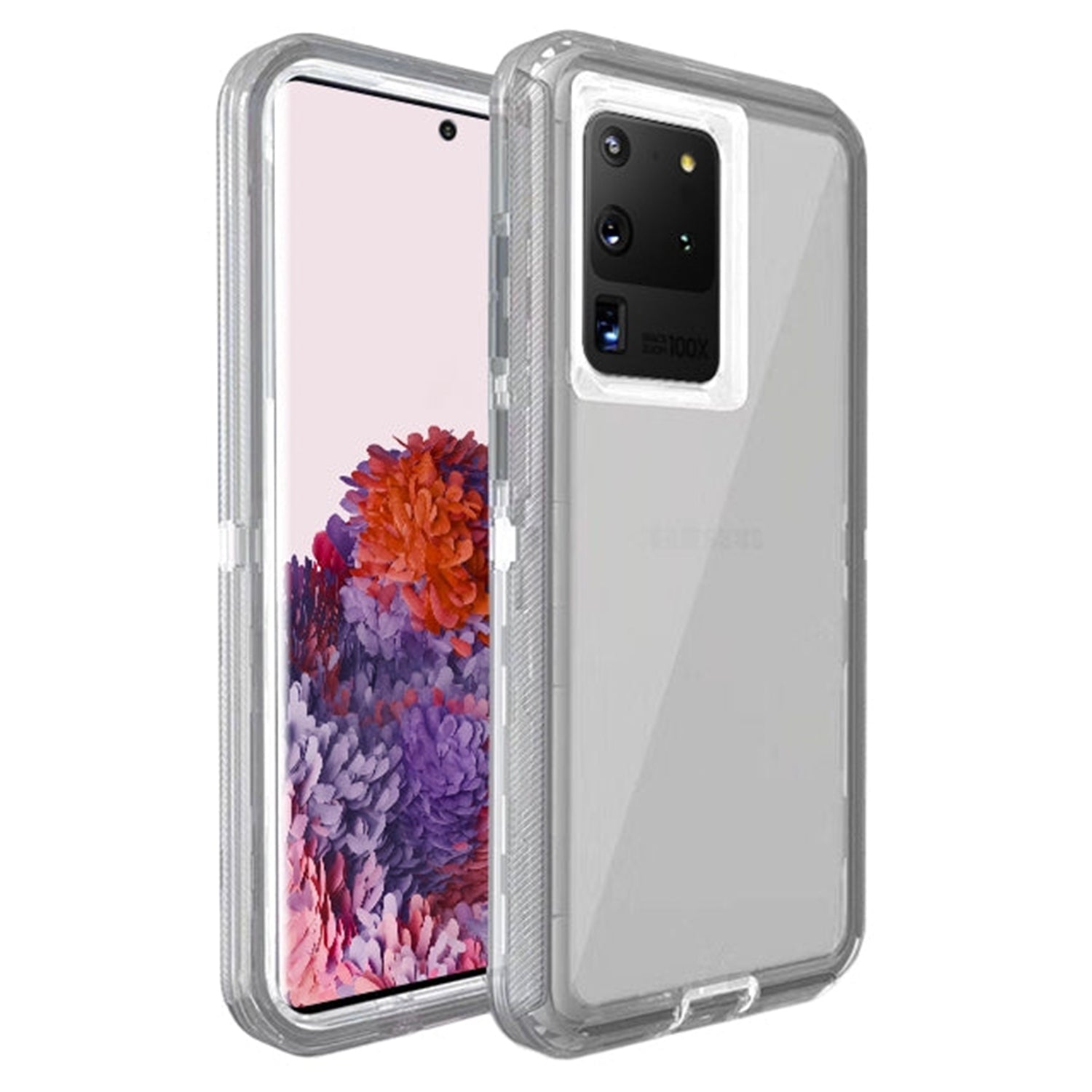 S20 Ultra Transparent Full Protection Heavy Duty Case