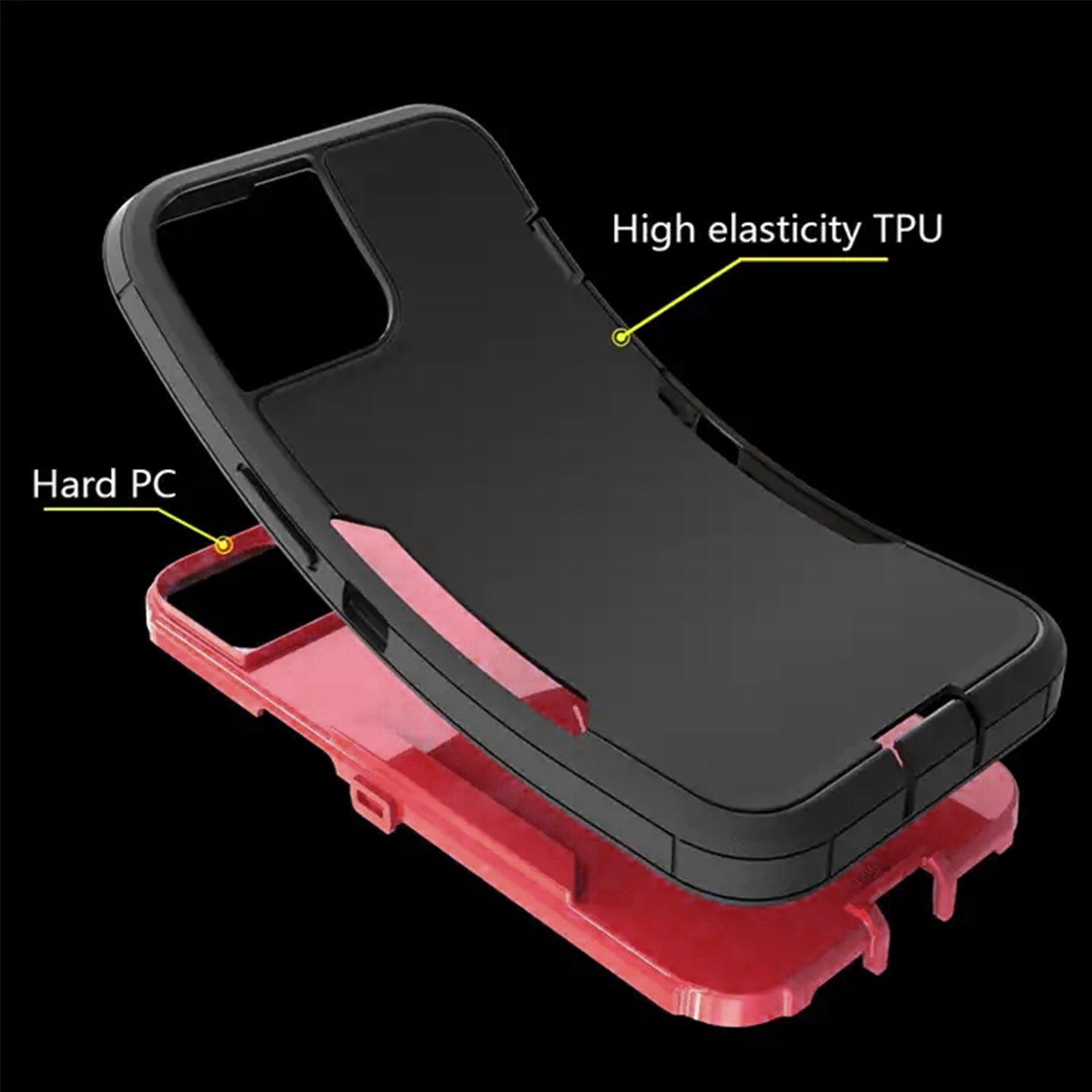 iPhone 12 Pro Max(6.7") Adsorbable  fully protected heavy-duty shockproof housing case