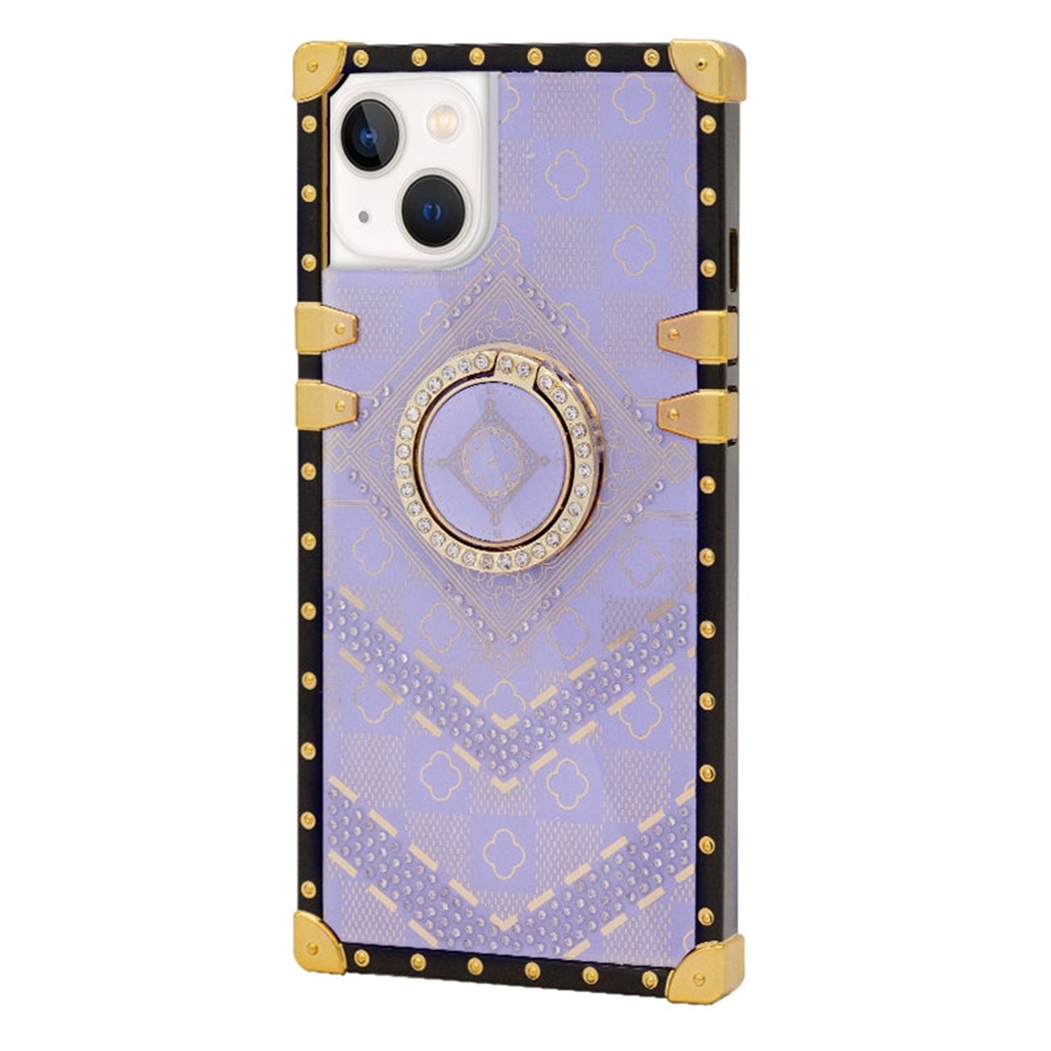 iPhone 14/13 Luxury printing diamond Fashion Case with Kickstand