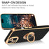 iPhone 14 Fashion Ring Magnetic GPS car mount Phone Holder Case