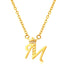 A Dozen of Gold Diamond 26 Alphabet Necklace