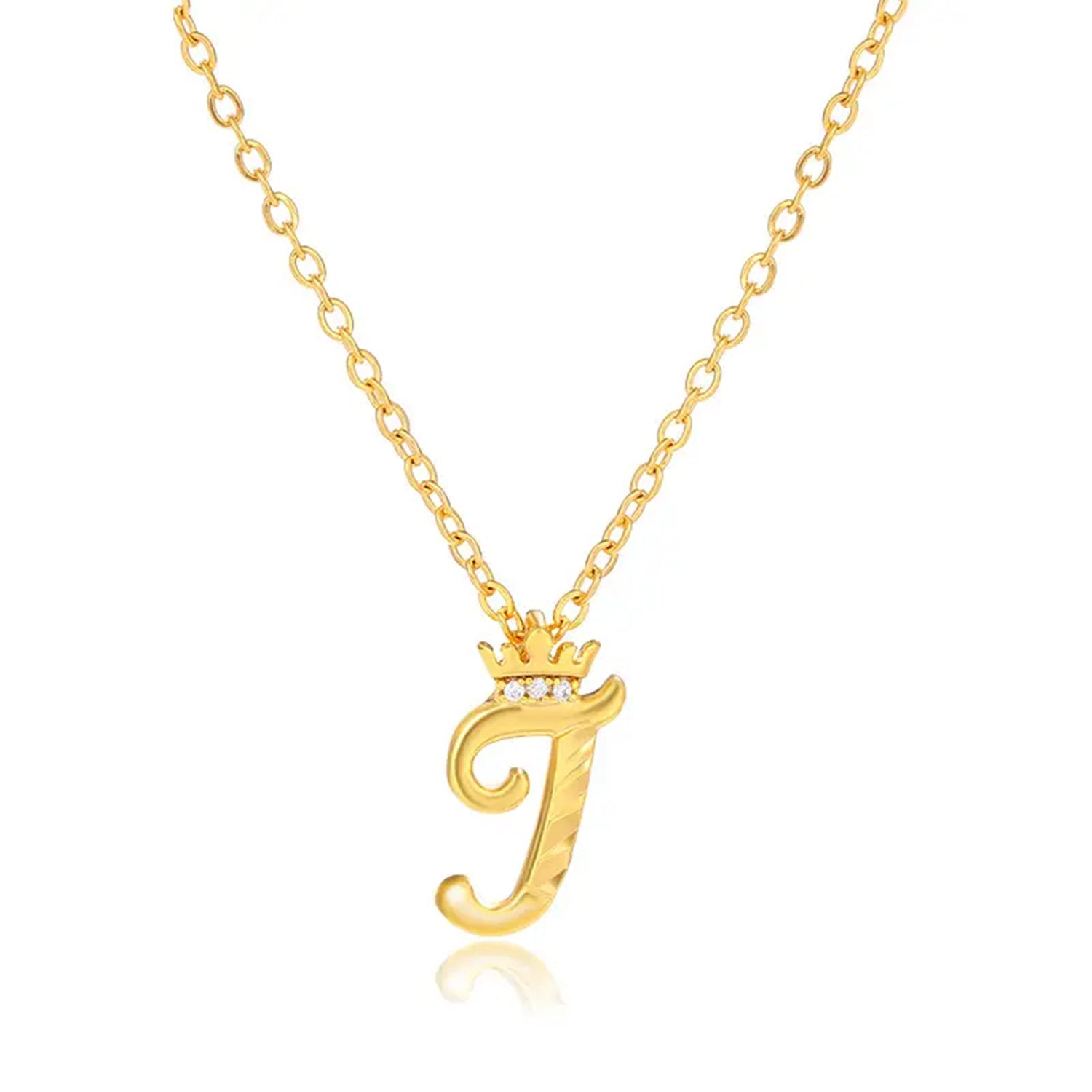 A Dozen of Gold Diamond 26 Alphabet Necklace