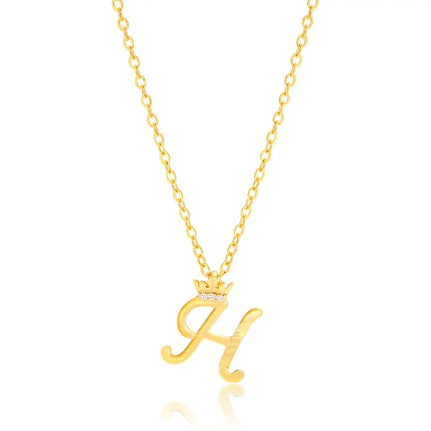 A Dozen of Gold Diamond 26 Alphabet Necklace