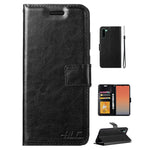 Real Plain Leather Wallet Case for Samsung Note 10