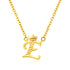 A Dozen of Gold Diamond 26 Alphabet Necklace