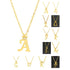 A Dozen of Gold Diamond 26 Alphabet Necklace