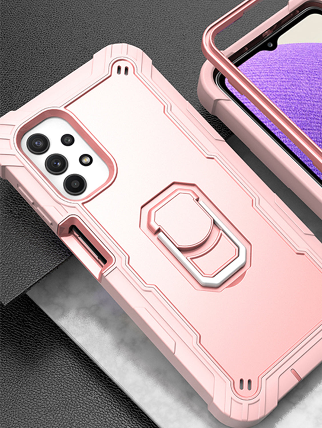 Full azimuth protection hardware bracket silicone case for Samsung Galaxy A72(5G)Case