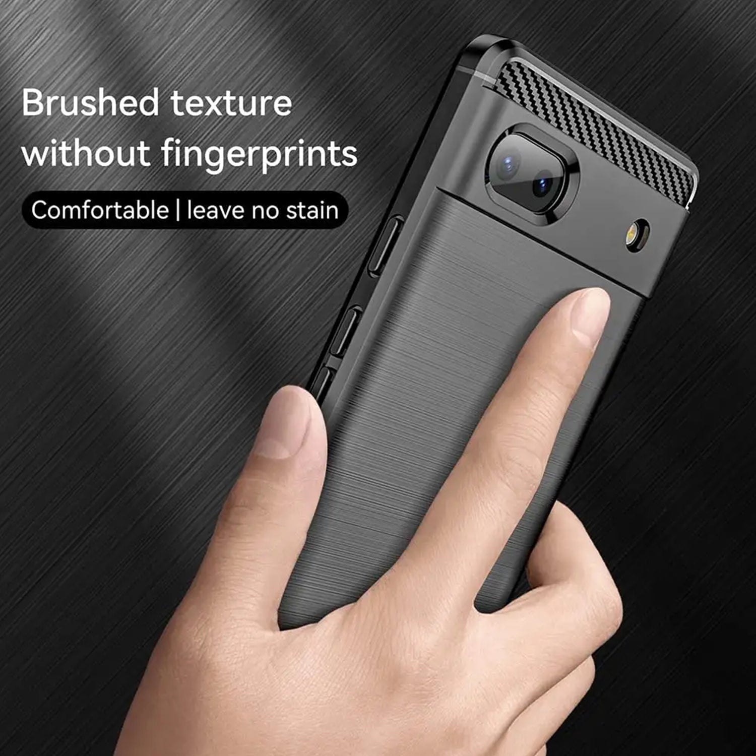 Google Pixel 6A Brushed carbon fiber inner layer TPU material drop-resistant protective case