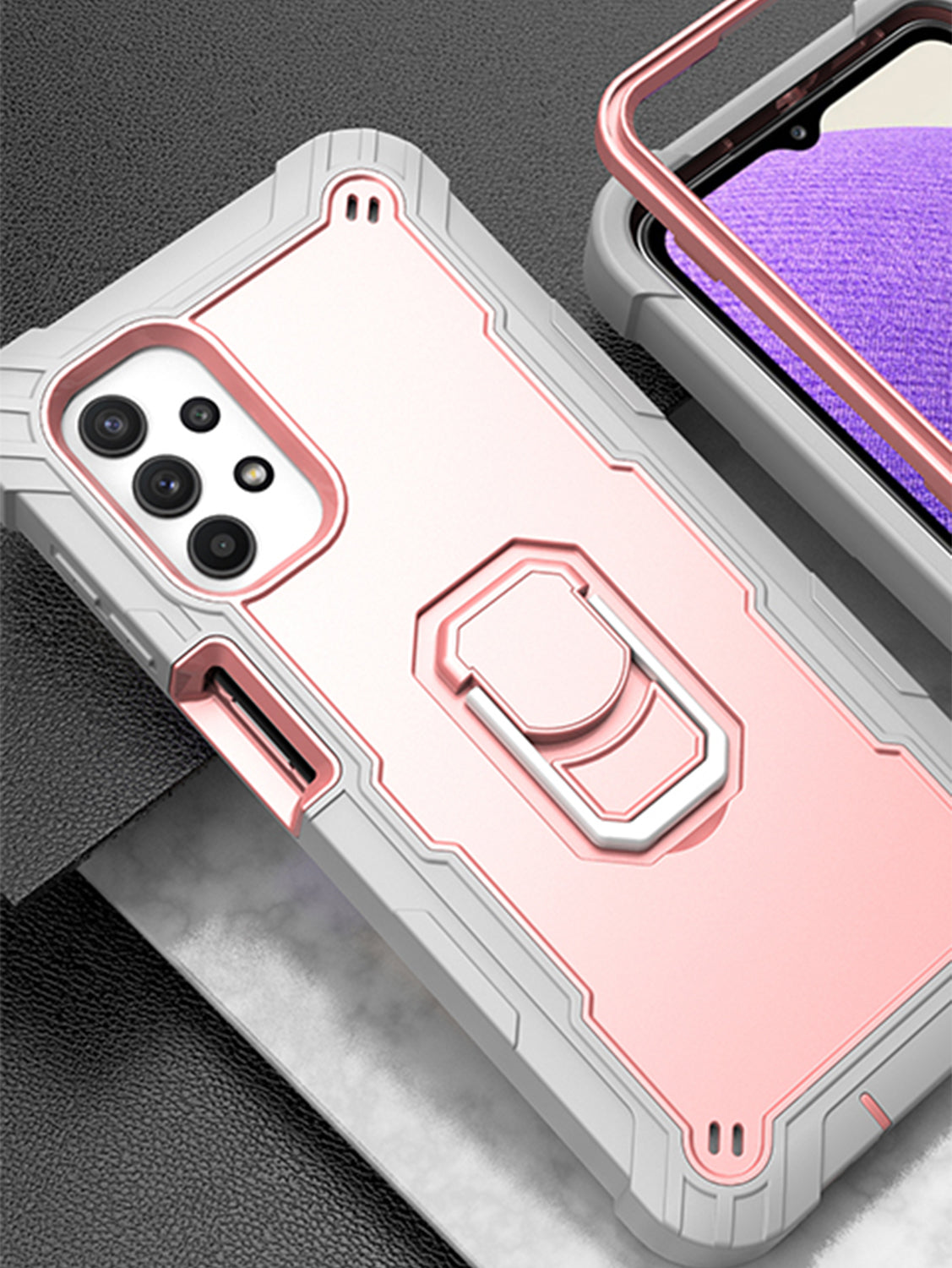 Full azimuth protection hardware bracket silicone case for Samsung Galaxy A72(5G)Case