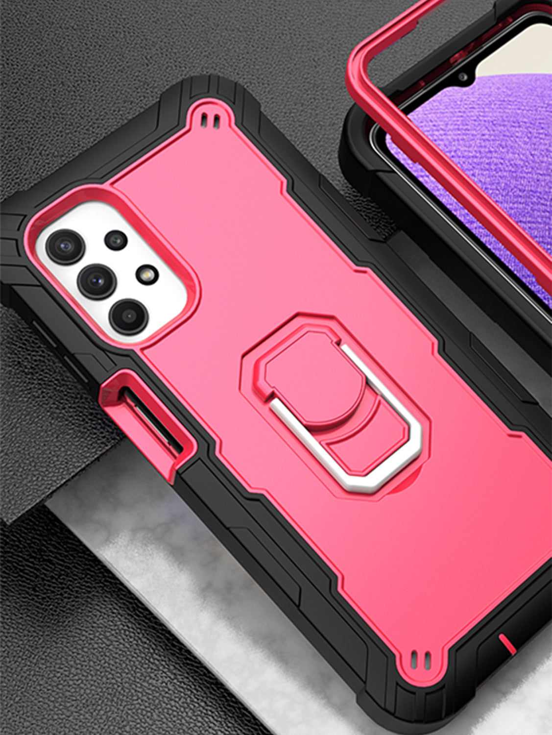 Full azimuth protection hardware bracket silicone case for Samsung Galaxy A72(5G)Case