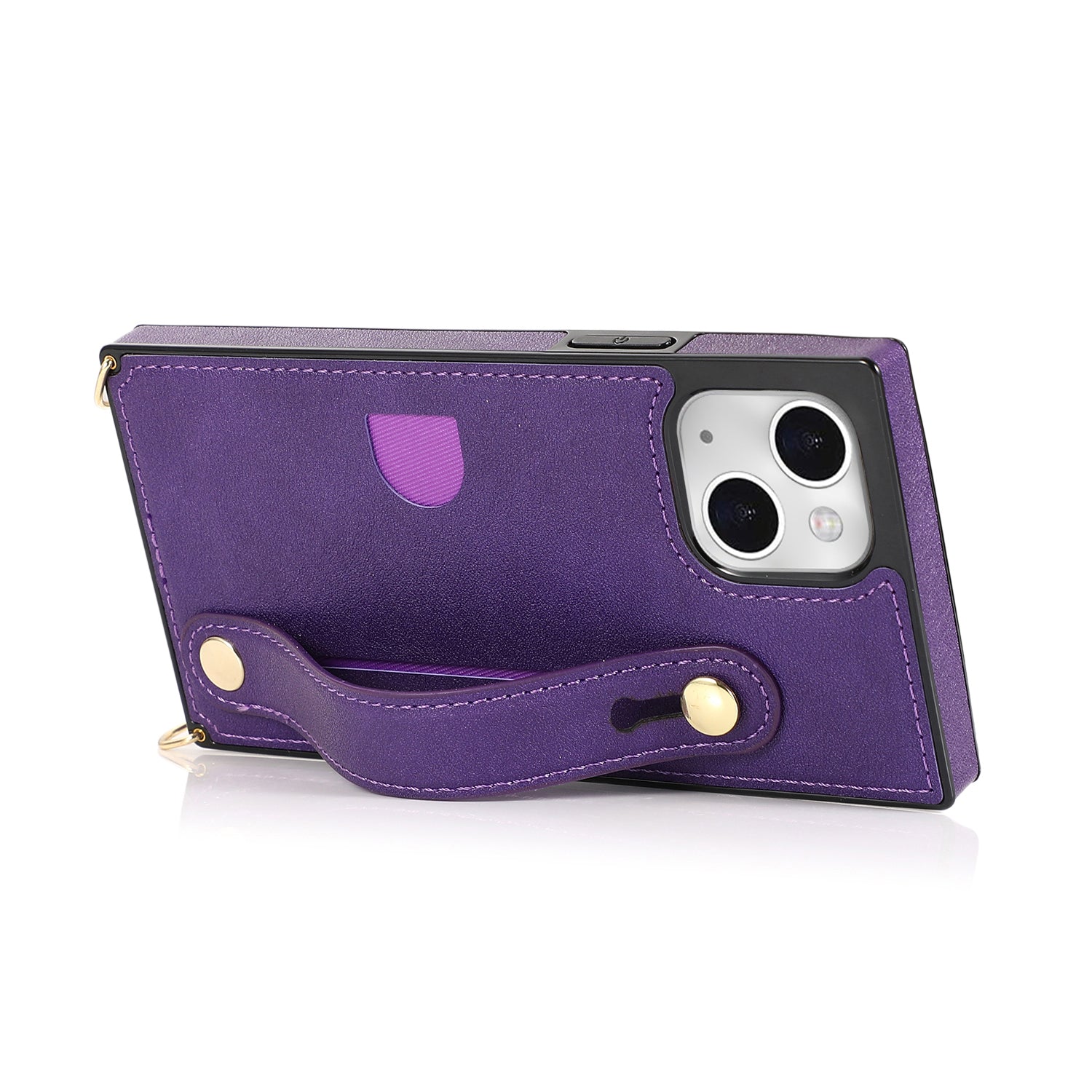 Fashion Leather Case with 1 Credit Card Slots for iPhone 14/13(6.1")