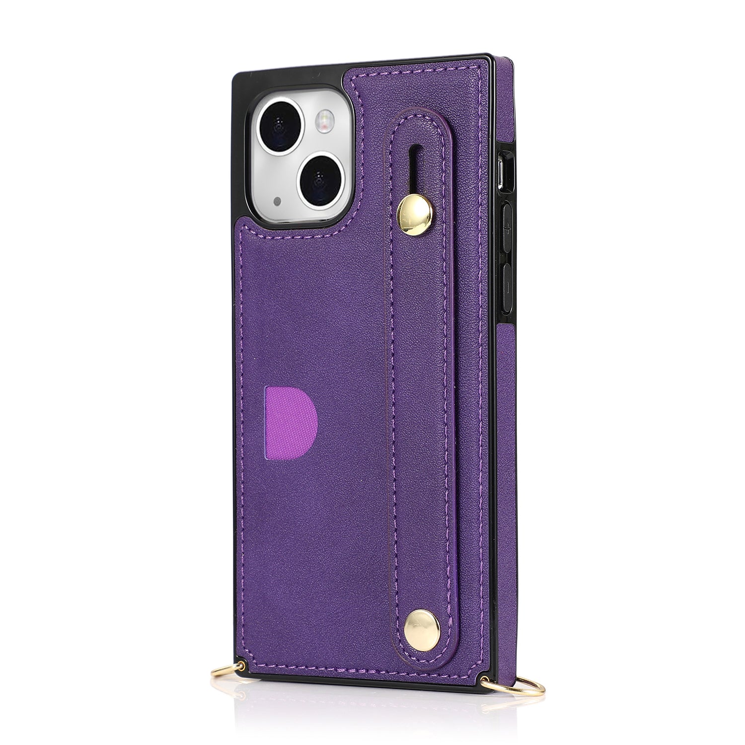 Fashion Leather Case with 1 Credit Card Slots for iPhone 14/13(6.1")