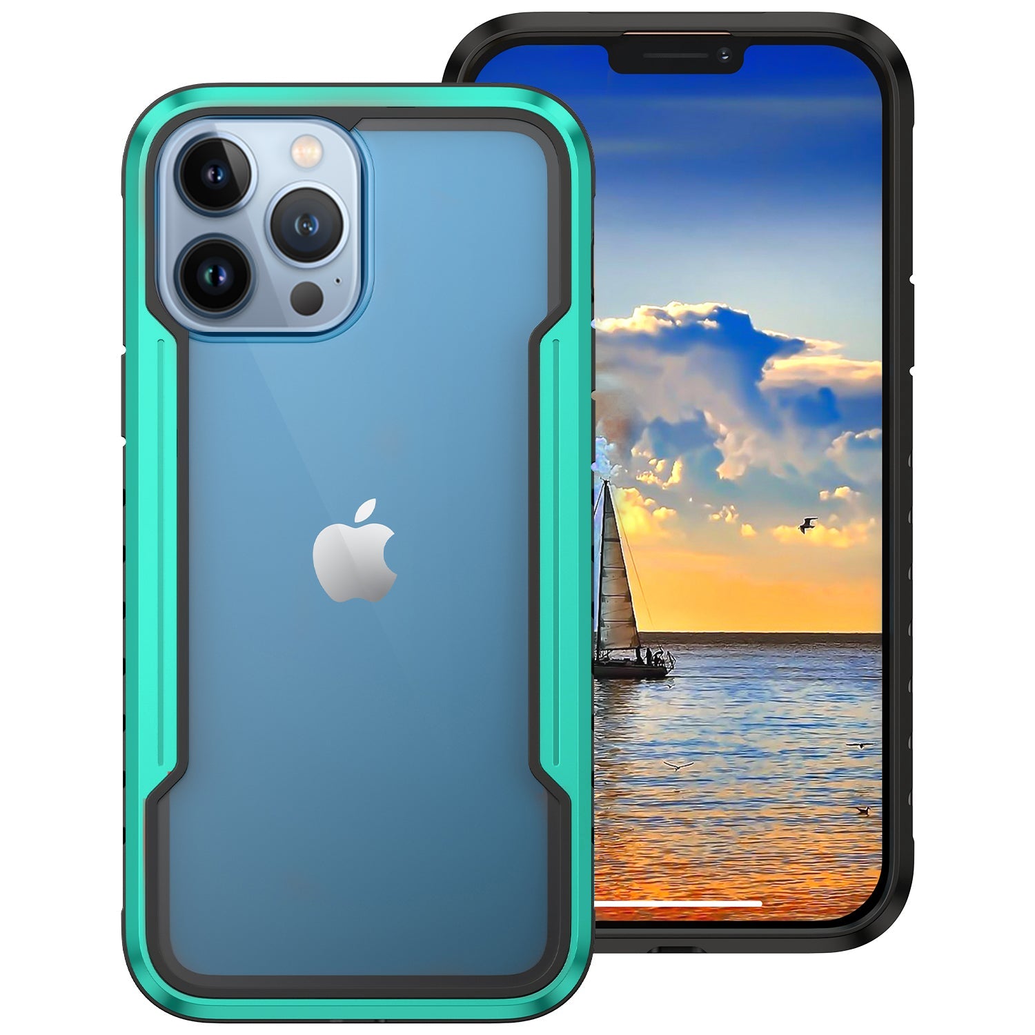 iPhone 11 Pro Case  with Colorful Bumper Full Body Heavy Duty Protection