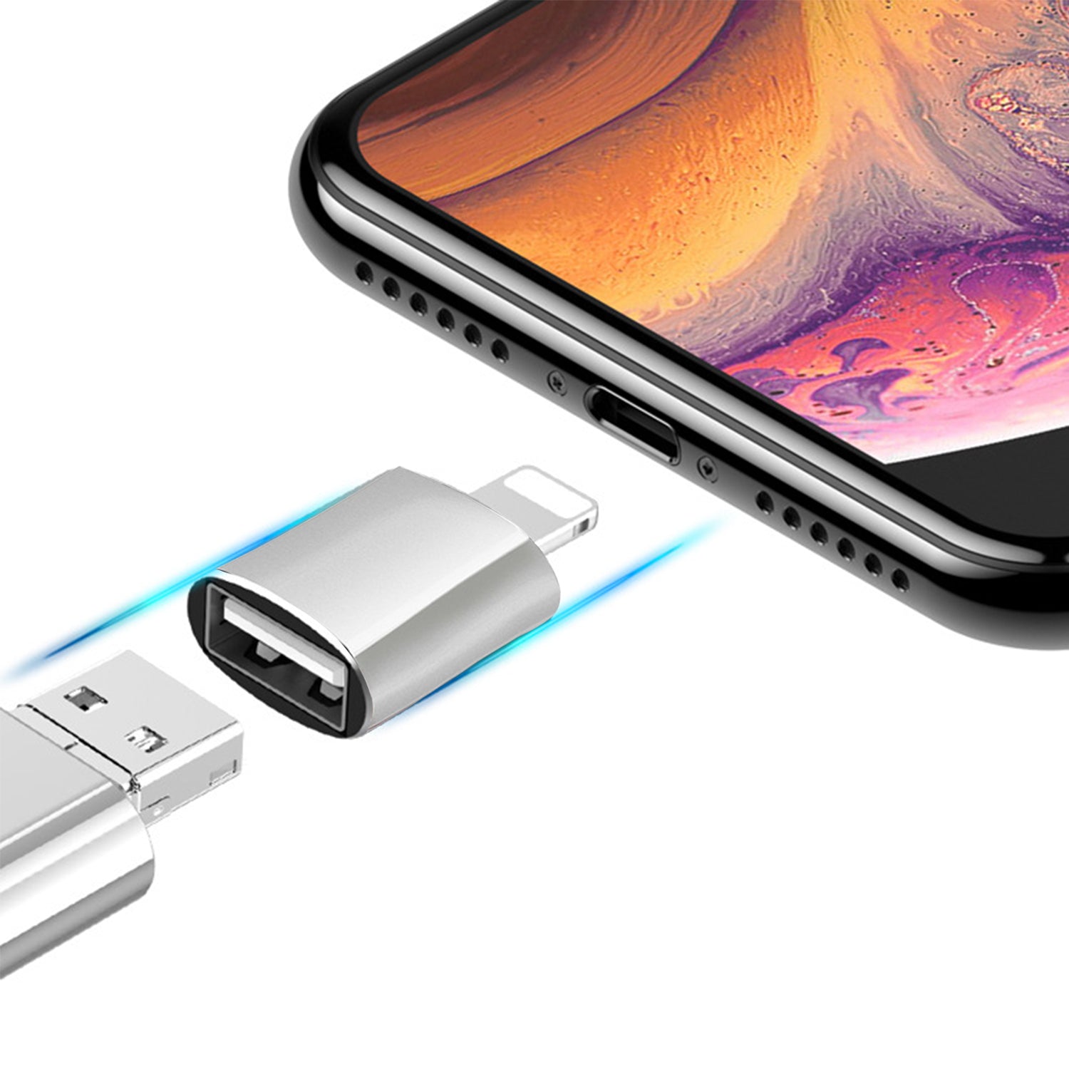 Lightning to USB compatible card reader adpter