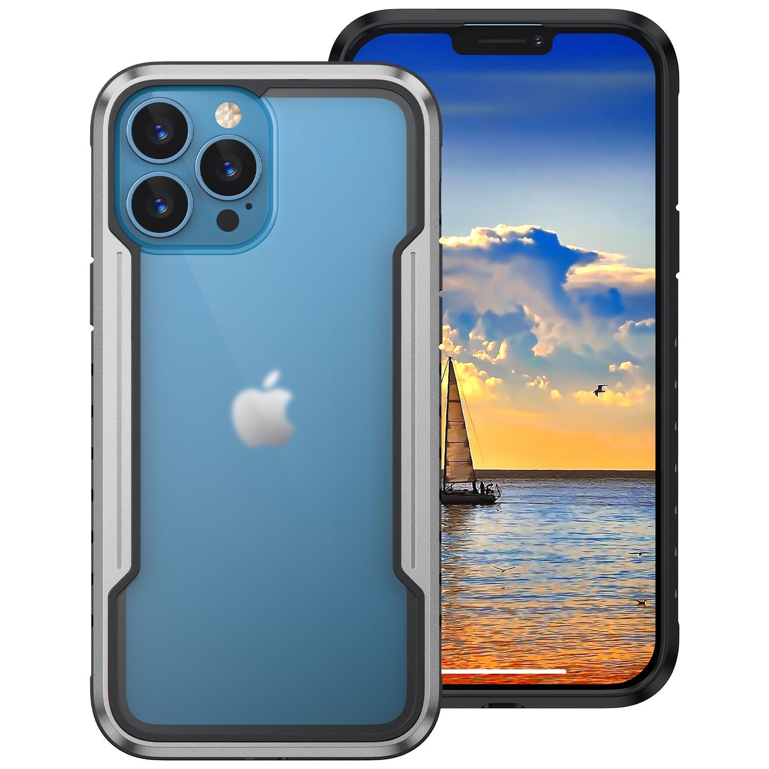 iPhone 11 Pro Case  with Colorful Bumper Full Body Heavy Duty Protection