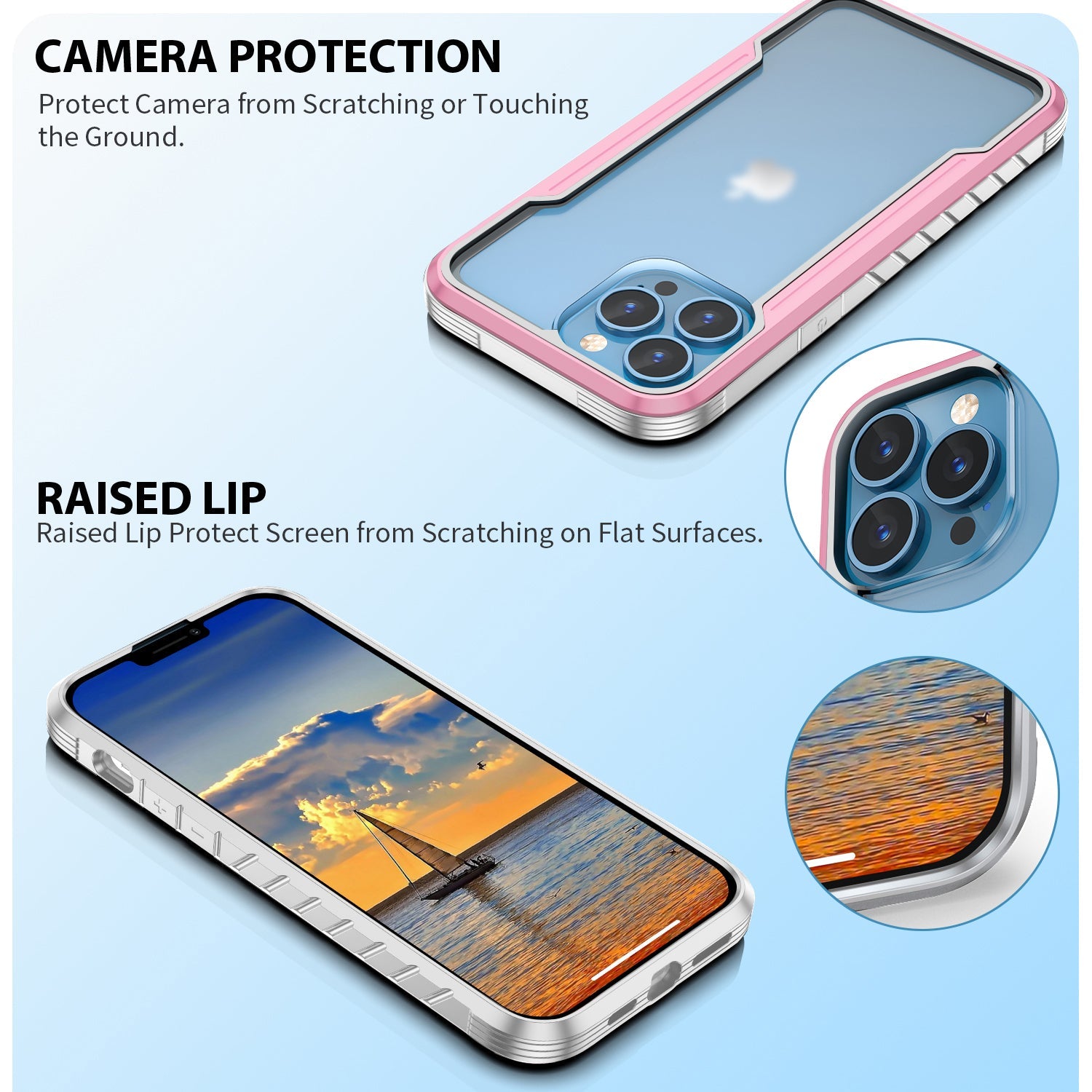 iPhone 11 Pro Case  with Colorful Bumper Full Body Heavy Duty Protection