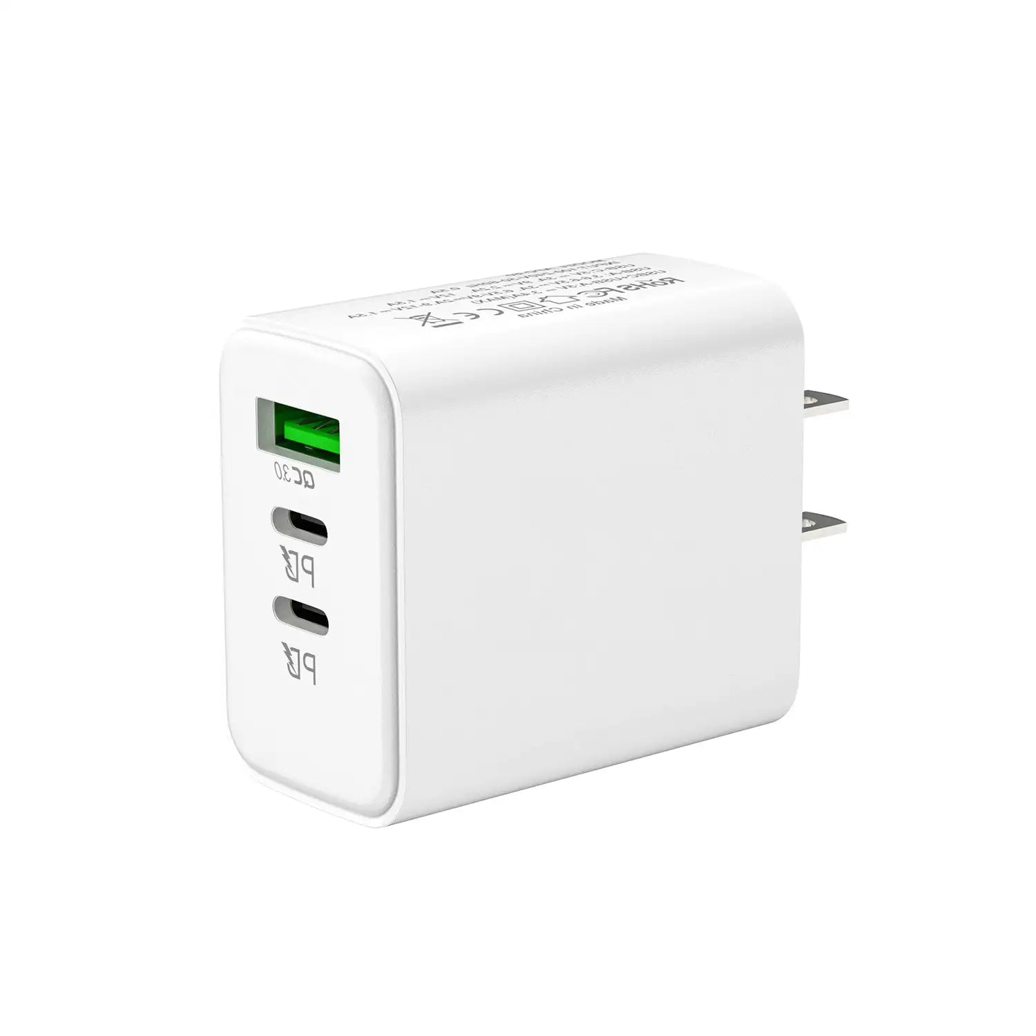 40W PD (2Type-C+USB3.0) is used for Fast Charging Adapter Compatible With iPhone 15 Series