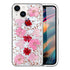 iPhone 14/13 Soft Plastic Fashion Colorful Flowers Design Case