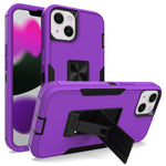 iPhone 14/13 (6.1 ") Kickstand fully protected heavy-duty shockproof case