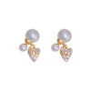 Korean INS Temperament Cool Style Earrings(HE9919)-Gold Love