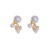 Korean INS Temperament Cool Style Earrings(HE9919)-Gold Love