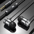 Subwoofer metal bass in ear wired headset-Gold/Black