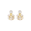 Korean INS Temperament Cool Style Earrings(HE9919)-White Flower Ball