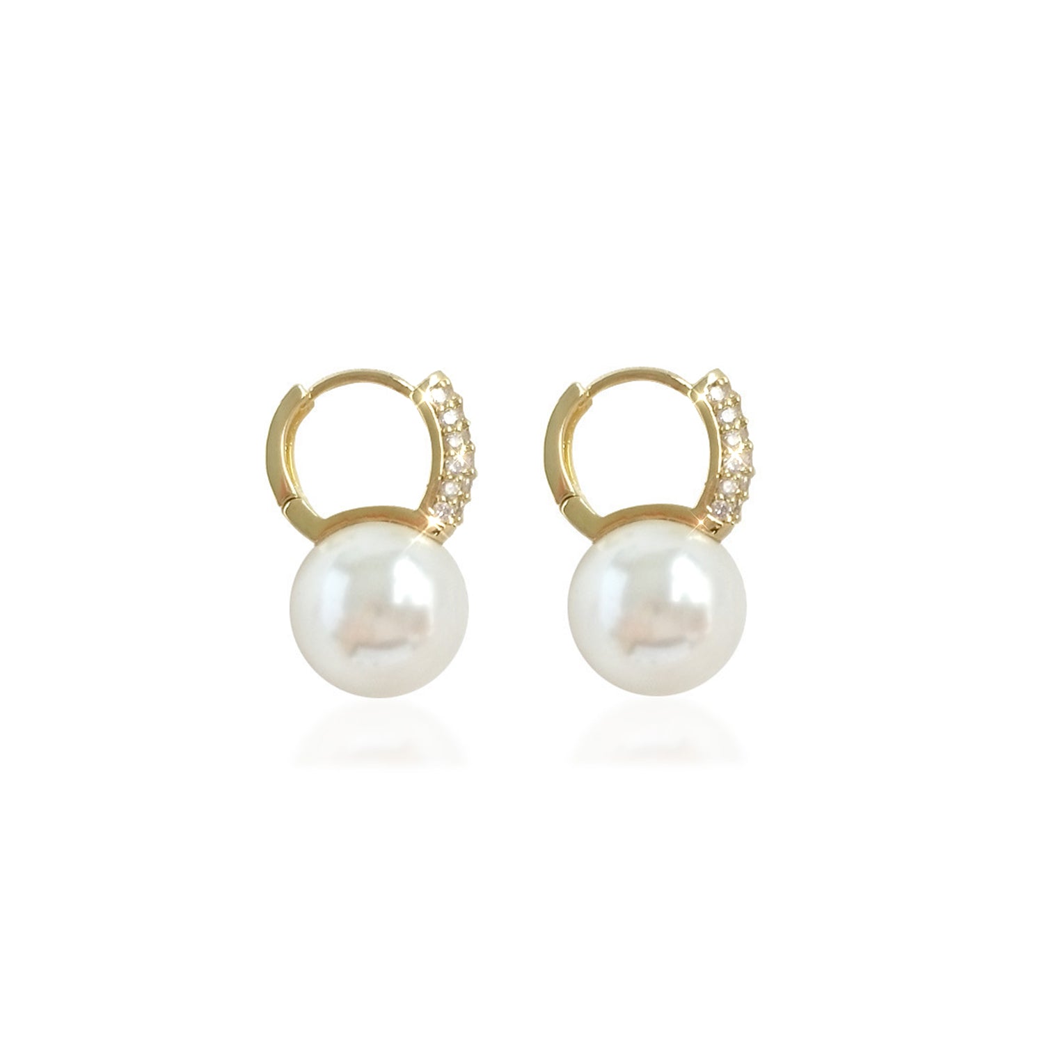 Korean INS Temperament Cool Style Earrings(HE9919)-Pearl