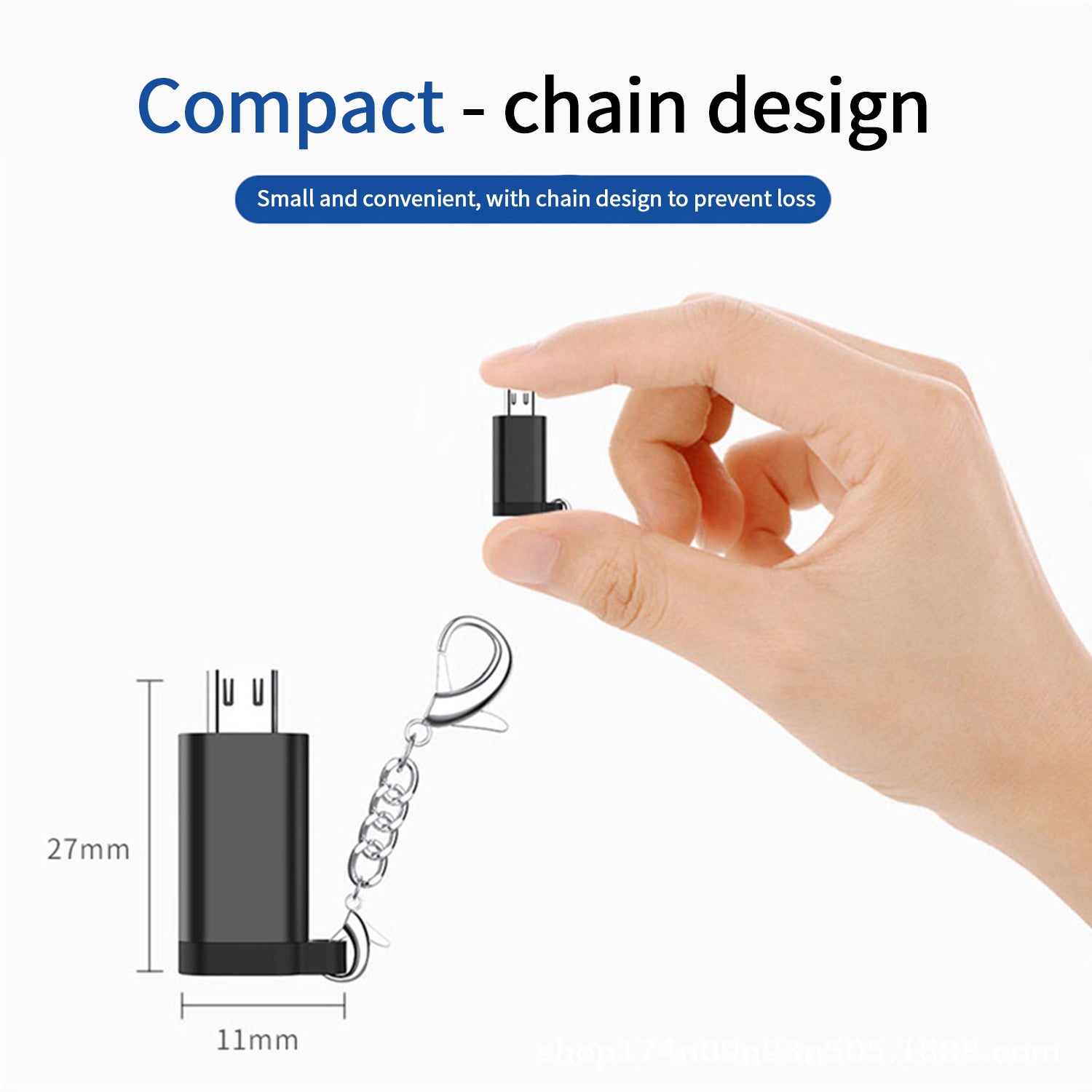 Micro to type-c with chain adpter