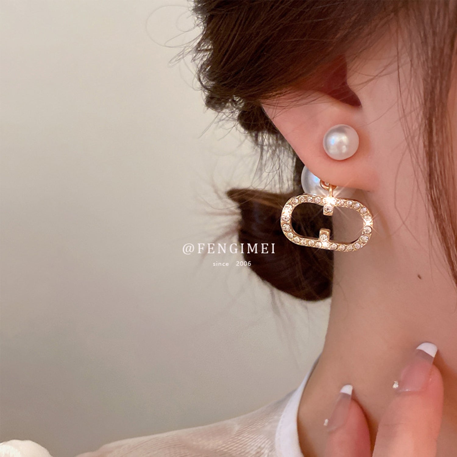 Korean INS Temperament Cool Style Earrings(HE9919)-Elliptic