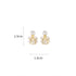 Korean INS Temperament Cool Style Earrings(HE9919)-White Flower Ball