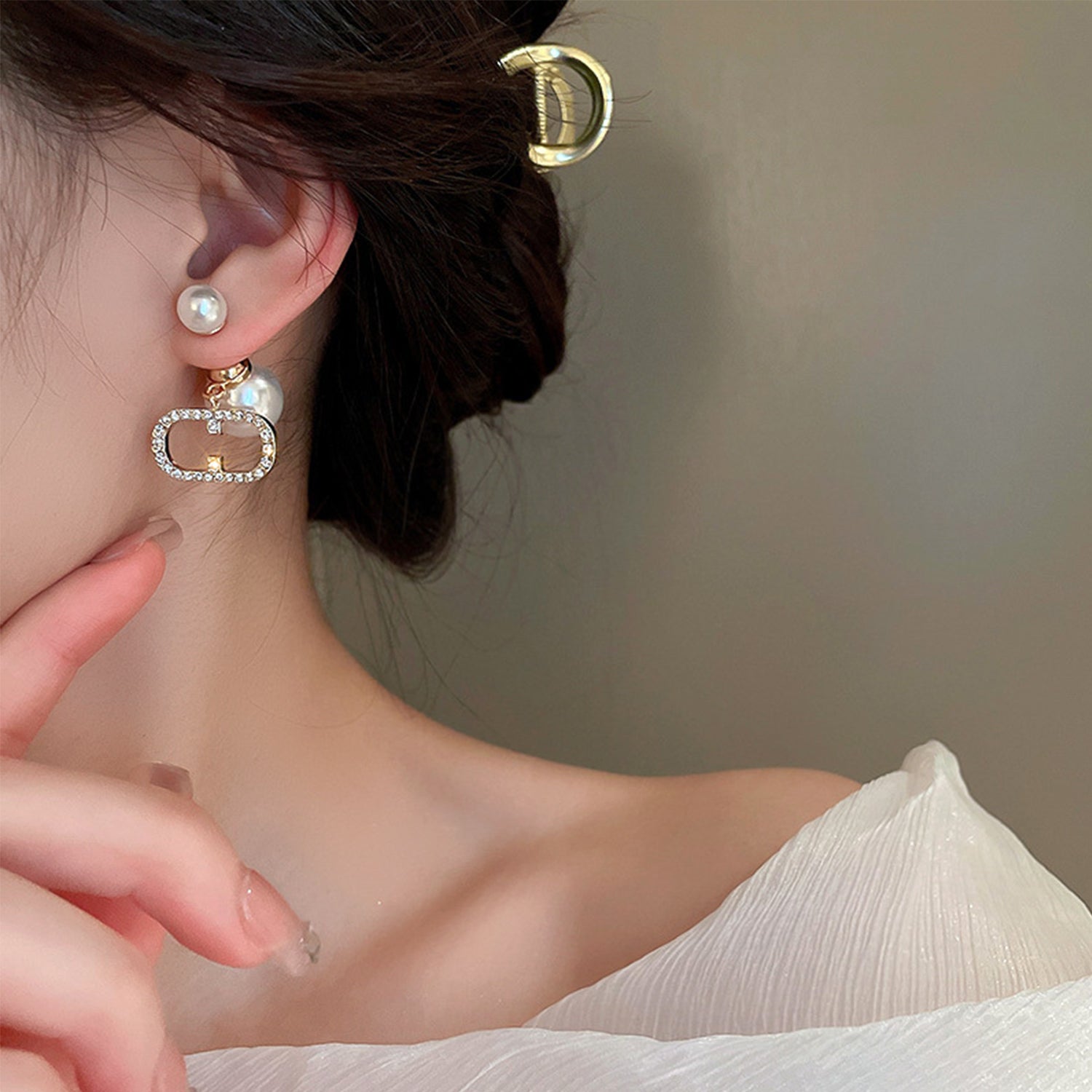 Korean INS Temperament Cool Style Earrings(HE9919)-Elliptic