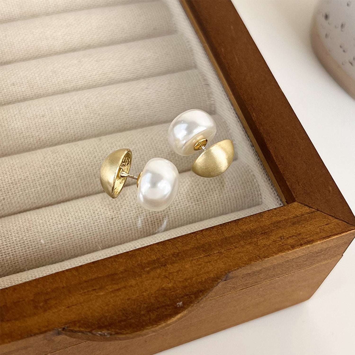 Korean INS Temperament Cool Style Earrings(HE9919)-Gold Circle