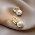 Korean INS Temperament Cool Style Earrings(HE9919)-Pearl