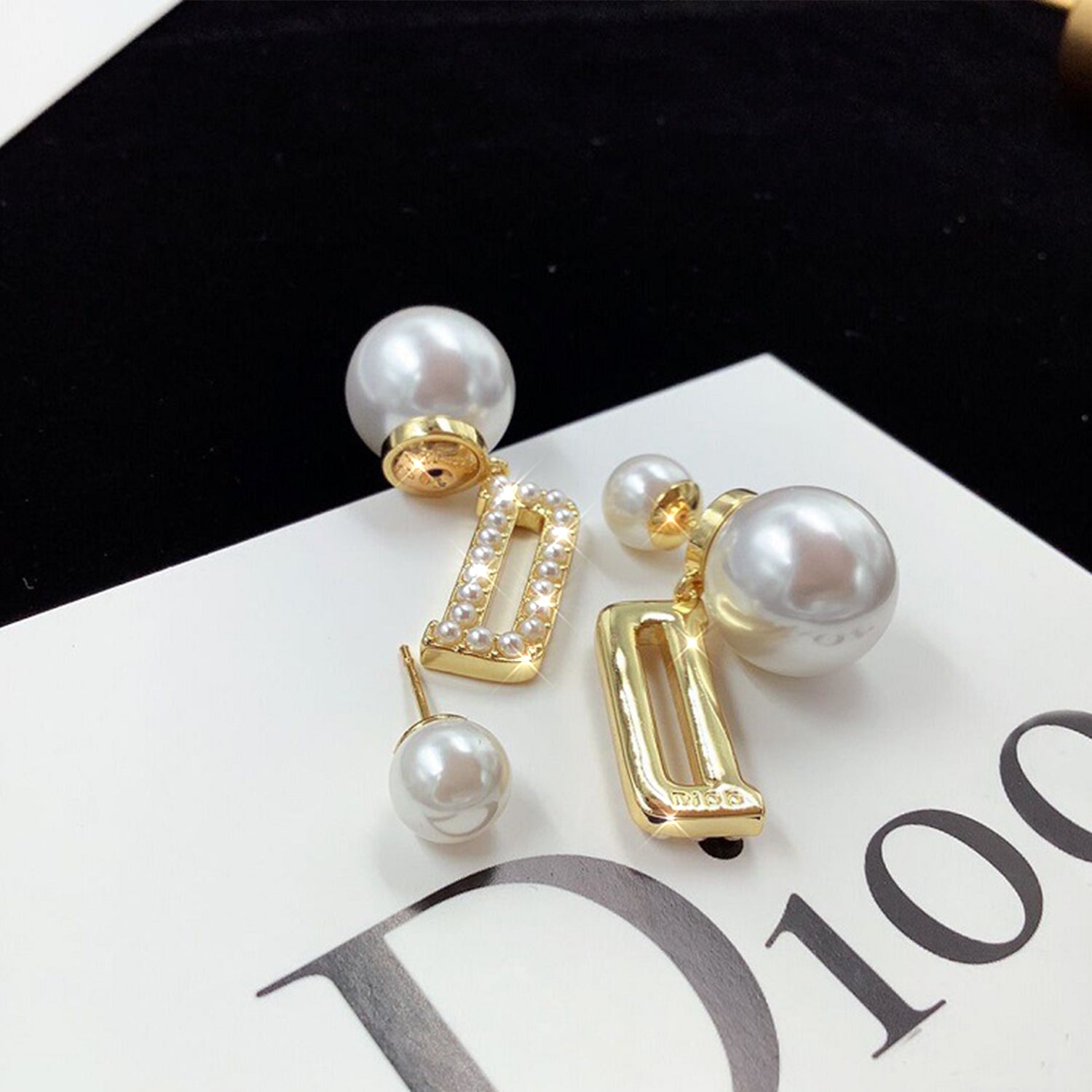 Korean INS Temperament Cool Style Earrings(HE9919)-Letter D